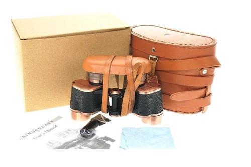 Baigish 6X24 Deri Çantalı Prinç Kaplama Subay Dürbünü – Su Geçirmez – Artıkıl Özellikli Rus