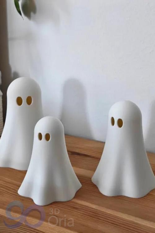 Kusursuz Tasarım Ghost Tealıght & Özel Tasarım Hayalet Işıklı 3'Lü Takım