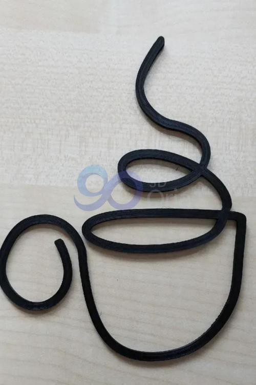 Kahve Köşesi Dekorasyon Ürünü, Yapışkanlı, 18 Cm