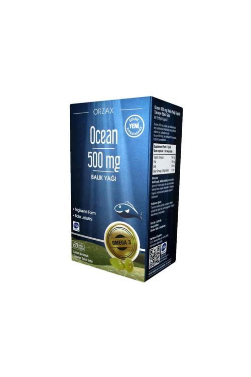 Omega-3 Balık Yağı 500 mg 60 Kapsül Saf Balık Yağı İçeren Takviye Edici Gıda