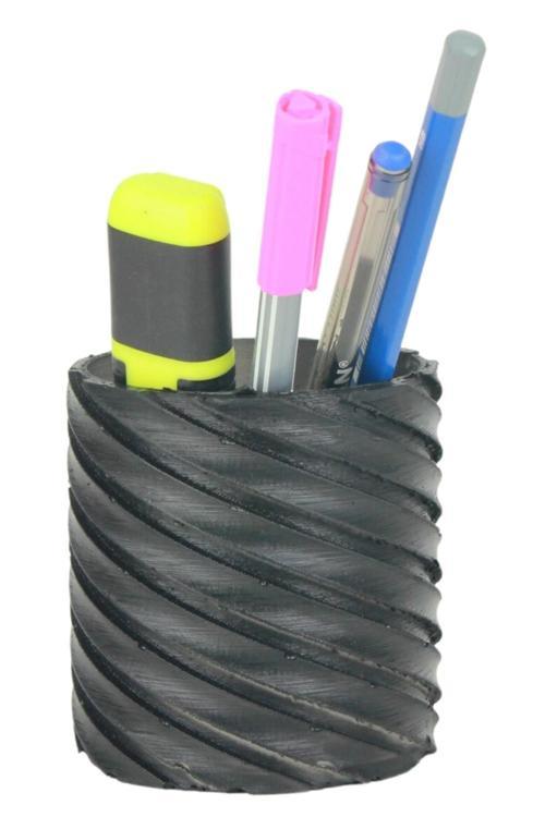 Kalemlik Siyah Renk Masa Kalemliği Organizer Kalemlik Çapraz Model