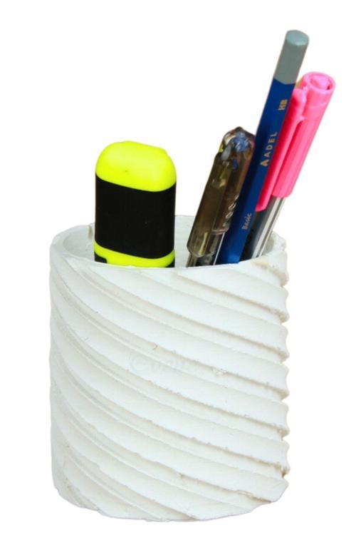 Kalemlik Beyaz Renk Masa Kalemliği Organizer Kalemlik Çapraz Model