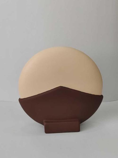 İskandinav Tarzı Yuvarlak El Yapımı Kahverengi Bej Obje, Yüksek Kaliteli Malzeme Ev Dekoru, Hediyelik