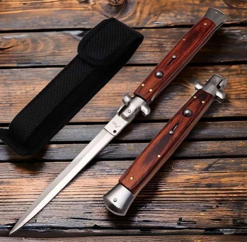 Ahşap Kabze 33 Cm İtalyan Stiletto