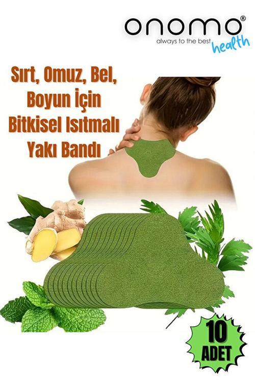 Health Sırt, Omuz, Bel, Boyun, Fıtık Için Bitkisel Isıtmalı Yakı Bandı 10 Adet