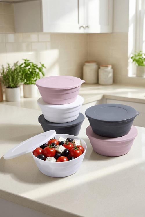 3’lü Plastik Saklama Kabı Seti – Kahvaltılık, Çerezlik, Mutfak Düzenleyici 350 ml