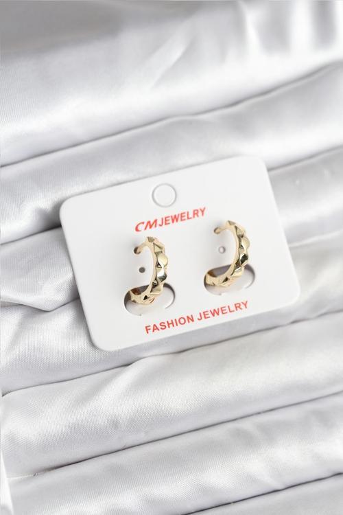 14K Gold Renk Kaplama CM Kadın Küpe - EBJ251201W38650