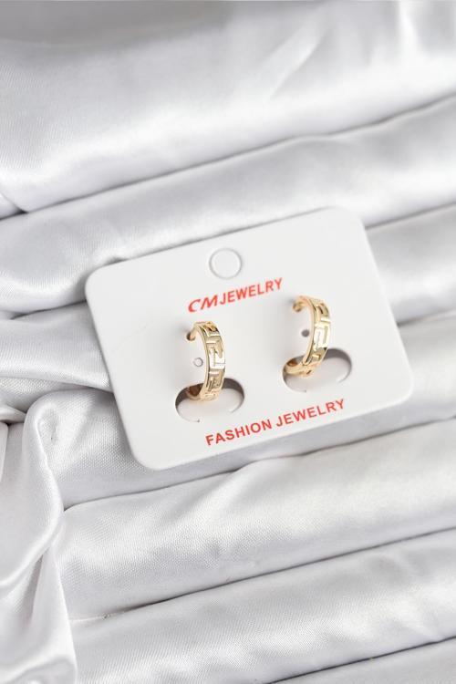 14K Gold Renk Kaplama CM Kadın Küpe - EBJ251201W38651