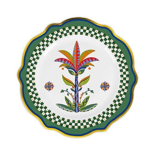 Dolce Vita Palmiye Ağacı Desenli Yemek Tabağı 27 Cm