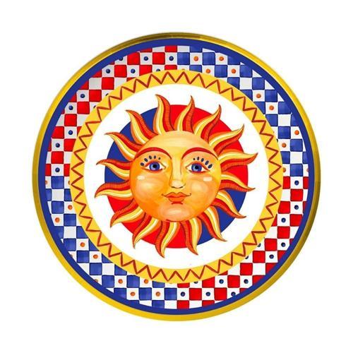 Dolce Vita Çok Renkli Güneş Desenli Servis Tabağı 16 Cm