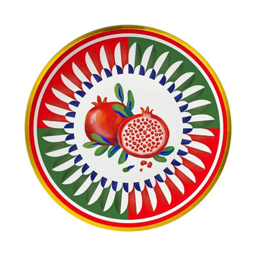 Dolce Vita Nar Desenli Servis Tabağı 16 Cm