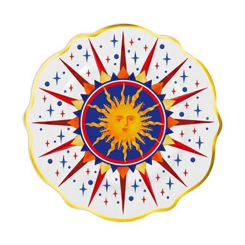 Dolce Vita Güneş Desenli Tatlı Tabağı 21 Cm