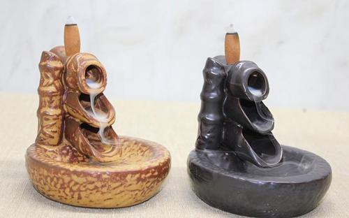 Büro Ev Ofis Hediyesi için Seramik Yapım Geri Akış Tütsülük