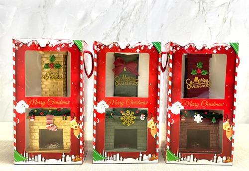 Büro Ev Ofis Hediyesi için Noel Stil Polyester Şömine Tütsülük