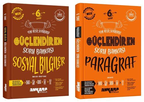 Ankara 2025 6. Sınıf Sosyal + Paragraf Güçlendiren Soru Bankası Seti 2 Kitap Güncel Müfredat