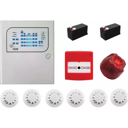 sec Konvansiyonel Sistem Yangın Alarm Seti 6 Lı