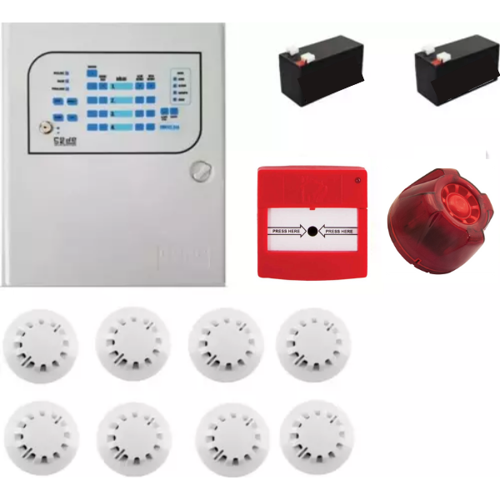 sec Konvansiyonel Sistem Yangın Alarm Seti 8 Li