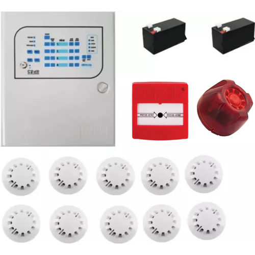 sec Konvansiyonel Sistem Yangın Alarm Seti 10 Lu