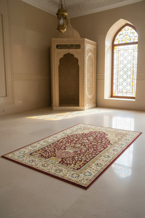 Lüks Dijital Baskılı Yumuşak Diz Acıtmayan Seccade