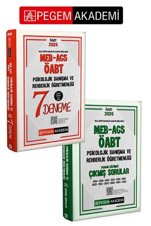 PEGEM AKADEMİ 2026 MEB AGS ÖABT Psikolojik Danışma ve Rehberlik Öğretmenliği Tamamı Çözümlü Çıkmış S