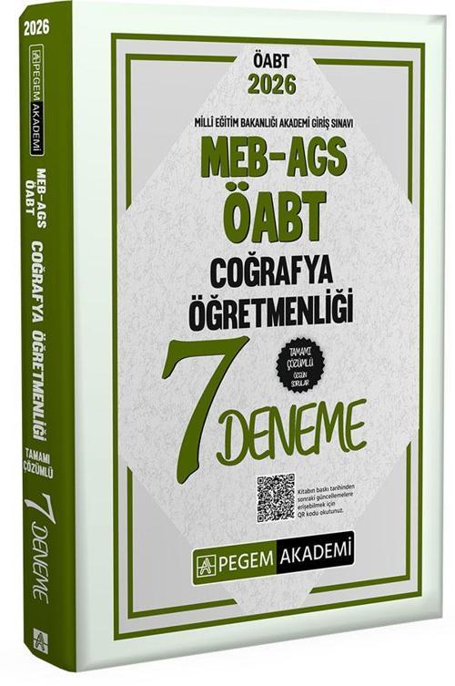 2026 MEB AGS ÖABT Coğrafya Öğretmenliği Tamamı Çözümlü 7 Deneme