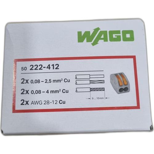 Buat Klemensi 2x2,5 M m² 50 Adet(wago 222-412)