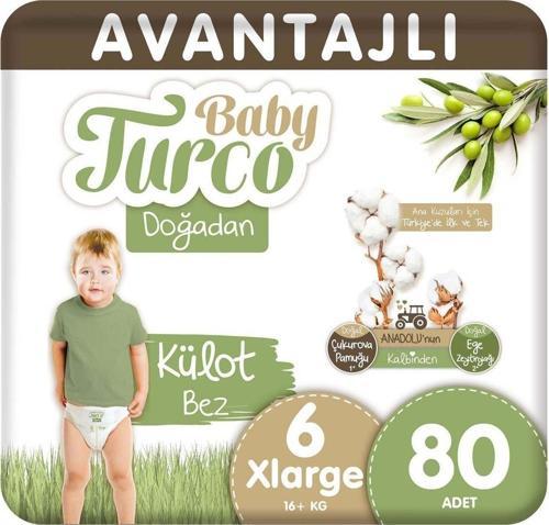Doğadan Avantajlı Külot Bez 6 Numara Xlarge 80 Adet