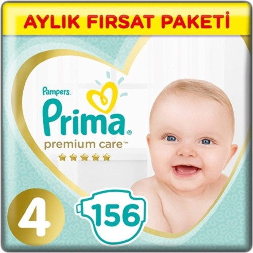 Bebek Bezi Premium Care 4 Numara 9 - 14 Kg 156