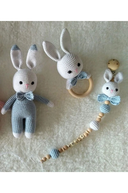 Amigurumi Tavsan Yenidogan Set
