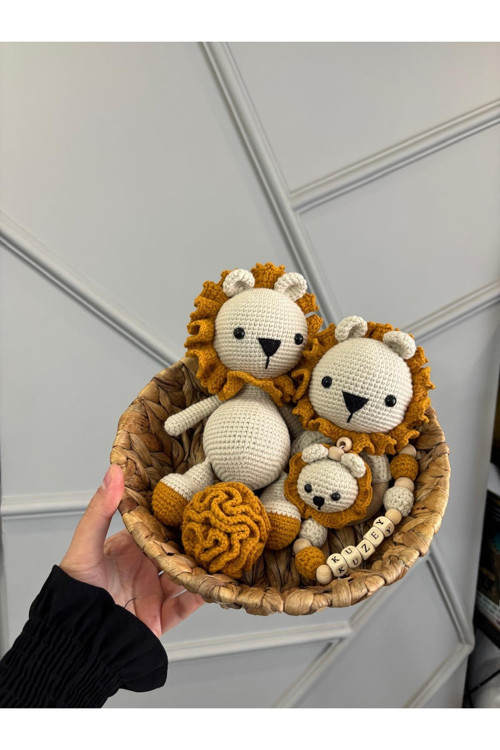 Amigurumi Uyku Arkadaşı Aslan Set