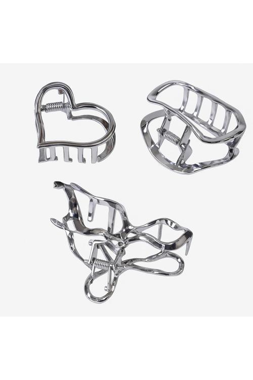 3Pcs Silver Mını Metal Clıps