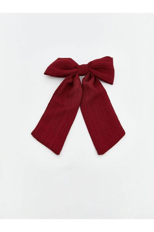 Bordo Kadın Fiyonk Toka