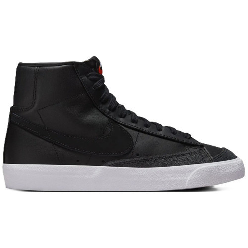 Blazer Mıd 77 Vintage Leather Womens Sneaker Hakiki Deri Kadın Günlük Spor Ayakkabı Siyah