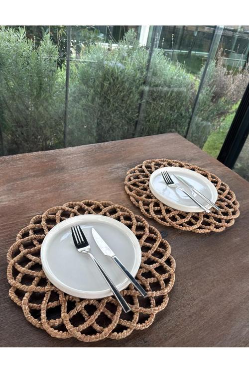 2'Li Set Amerikan Servis-Leke Tutmaz 33 X 33 Cm