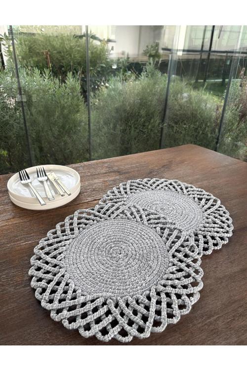 2'Li Set Amerikan Servis-Leke Tutmaz 33 X 33 Cm