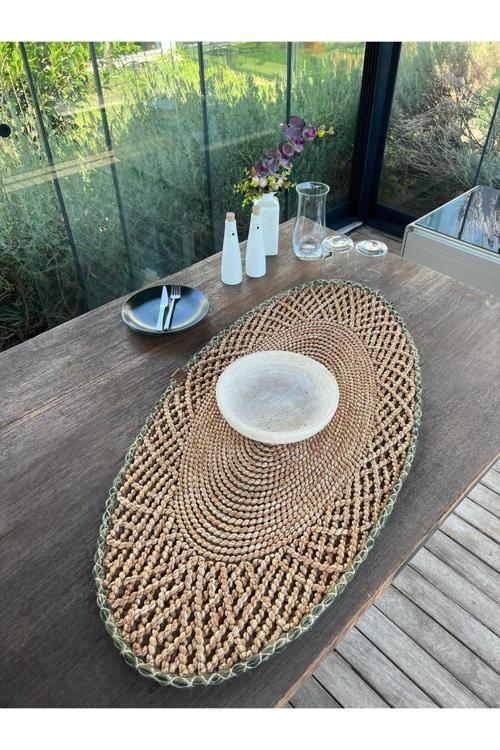 Runner - 1 Adet - 110 X 55 Cm Natural