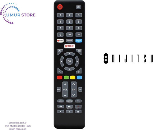 Dijitsu 4K Android Smart Uyumlu Televizyon Kumandası