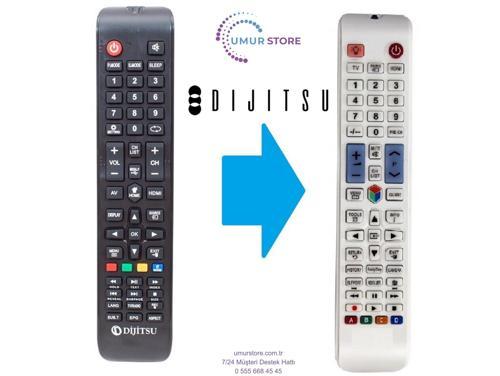 Dijitsu DJT55SH 4K Android Smart Led Televizyon Kumandası-Beyaz