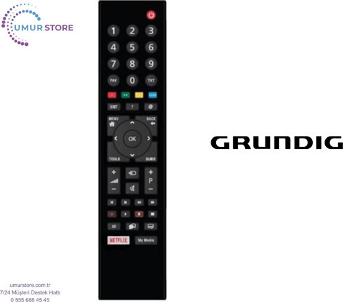Grundig Toronto 43 CLE 6645 AL Uyumlu Smart Led Televizyon Kumandası