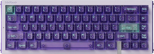 REAL67 Potassium-Purple %65 TTC Sacred Heart KOM Manyetik Switch 8K Hz Hall Effect Hotswap RGB İngilizce Mekanik Gaming Klavye