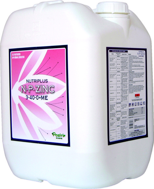 Nutrıplus N-p Zinc 3-40-0 Azot Fosforlu Çinko Içerikli Sıvı Gübre Çiçeklendirici 20 Litre
