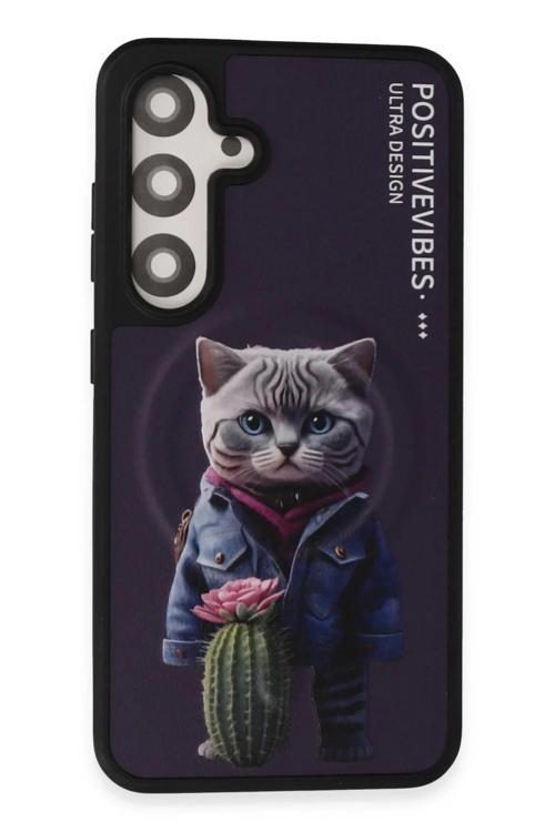 Samsung Galaxy S24 Fun Magsafe Kapak - Derin Mor-(5796)