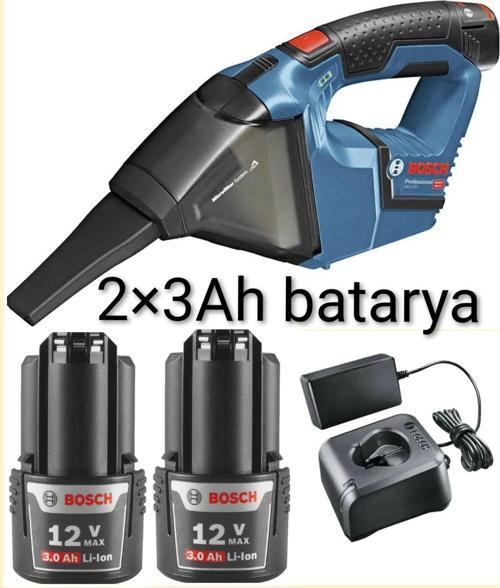 Gas 12 Volt 3 Amper Çift Batarya Şarlı El-Araç Süpürgesi