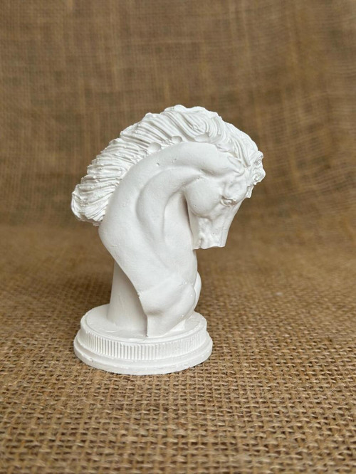 Satranç Atı Minimalist Dekoratif Büst Heykel, Beyaz Renk Yüksek Kaliteli Malzeme Minimalist Dekoratif El Yapımı At Heykeli, Hediyelik Dekoratif Heykel, Ev Dekoru, Masa Dekoru, Öğretmenler Günü