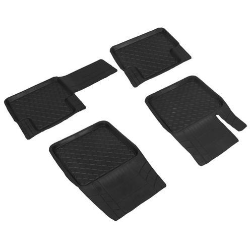 Her Araca Uyumlu Üniversal Kauçuk Havuzlu Paspas Siyah