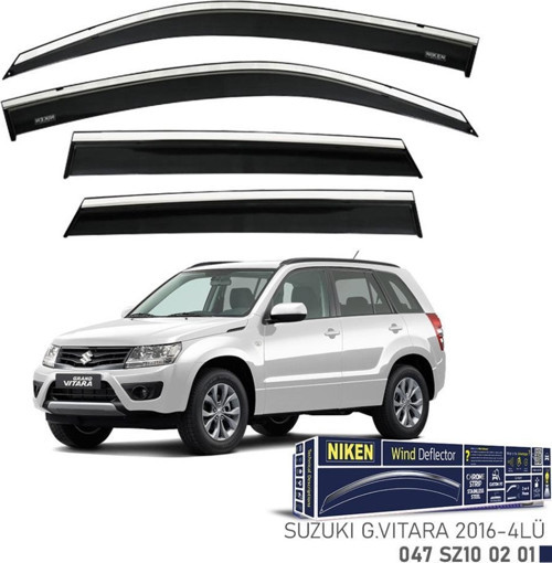 Suzuki Grand Vitara Niken Kromlu Cam Rüzgarlığı 4lü Set 2016 ve Üstü