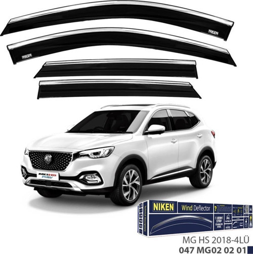 MG Hs Niken Kromlu Cam Rüzgarlığı 4lü Set 2018 ve Üstü