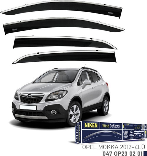 Opel Mokka Niken Kromlu Cam Rüzgarlığı 4lü Set 2012 2018