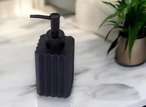 Gönül GNL 4862 Seramik Siyah Sıvı Sabunluk 16x6.5 cm