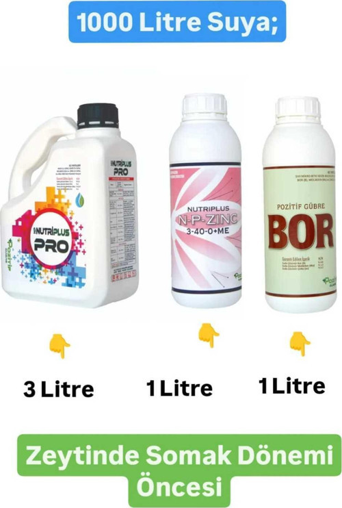 Zeytin Somak Çiçek Öncesi Uygulama Zengin Mikroelement Içeriği Azotlu Fosforlu Sıvı Gübre Tüm Sezon